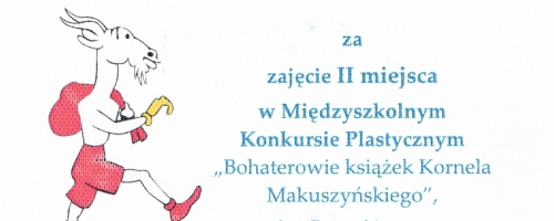 Konkurs Bohaterowie ksiązek Kornela Makuszyńskiego